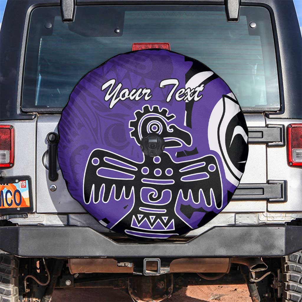 Personalized Canada Haida Eagle Spare Tire Cover Purple Style