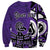 Personalized Canada Haida Eagle Sweatshirt Purple Style