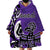 Personalized Canada Haida Eagle Wearable Blanket Hoodie Purple Style - Wonder Print Shop