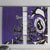 Personalized Canada Haida Eagle Window Curtain Purple Style