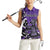 Personalized Canada Haida Eagle Women Sleeveless Polo Shirt Purple Style