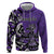 Personalized Canada Haida Eagle Zip Hoodie Purple Style - Wonder Print Shop