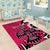 Personalized Canada Haida Eagle Area Rug Pink Style - Wonder Print Shop