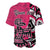 Personalized Canada Haida Eagle Baseball Jersey Pink Style - Wonder Print Shop