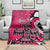 Personalized Canada Haida Eagle Blanket Pink Style