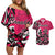 Personalized Canada Haida Eagle Couples Matching Off Shoulder Short Dress and Hawaiian Shirt Pink Style - Wonder Print Shop