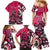 Personalized Canada Haida Eagle Family Matching Mermaid Dress and Hawaiian Shirt Pink Style - Wonder Print Shop