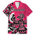 Personalized Canada Haida Eagle Family Matching Off The Shoulder Long Sleeve Dress and Hawaiian Shirt Pink Style - Wonder Print Shop