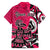 Personalized Canada Haida Eagle Family Matching Off Shoulder Maxi Dress and Hawaiian Shirt Pink Style - Wonder Print Shop