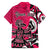 Personalized Canada Haida Eagle Family Matching Puletasi and Hawaiian Shirt Pink Style - Wonder Print Shop