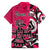 Personalized Canada Haida Eagle Family Matching Short Sleeve Bodycon Dress and Hawaiian Shirt Pink Style - Wonder Print Shop