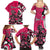 Personalized Canada Haida Eagle Family Matching Summer Maxi Dress and Hawaiian Shirt Pink Style - Wonder Print Shop