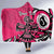 Personalized Canada Haida Eagle Hooded Blanket Pink Style