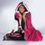 Personalized Canada Haida Eagle Hooded Blanket Pink Style