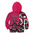 Personalized Canada Haida Eagle Kid Hoodie Pink Style - Wonder Print Shop