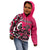 Personalized Canada Haida Eagle Kid Hoodie Pink Style - Wonder Print Shop