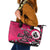 Personalized Canada Haida Eagle Leather Tote Bag Pink Style - Wonder Print Shop