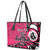 Personalized Canada Haida Eagle Leather Tote Bag Pink Style - Wonder Print Shop