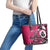 Personalized Canada Haida Eagle Leather Tote Bag Pink Style - Wonder Print Shop