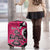 Personalized Canada Haida Eagle Luggage Cover Pink Style - Wonder Print Shop