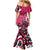 Personalized Canada Haida Eagle Mermaid Dress Pink Style - Wonder Print Shop