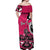 Personalized Canada Haida Eagle Off Shoulder Maxi Dress Pink Style - Wonder Print Shop