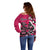 Personalized Canada Haida Eagle Off Shoulder Sweater Pink Style - Wonder Print Shop