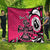 Personalized Canada Haida Eagle Quilt Pink Style