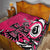 Personalized Canada Haida Eagle Quilt Pink Style