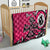 Personalized Canada Haida Eagle Quilt Pink Style