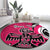 Personalized Canada Haida Eagle Round Carpet Pink Style