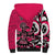 Personalized Canada Haida Eagle Sherpa Hoodie Pink Style