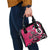 Personalized Canada Haida Eagle Shoulder Handbag Pink Style