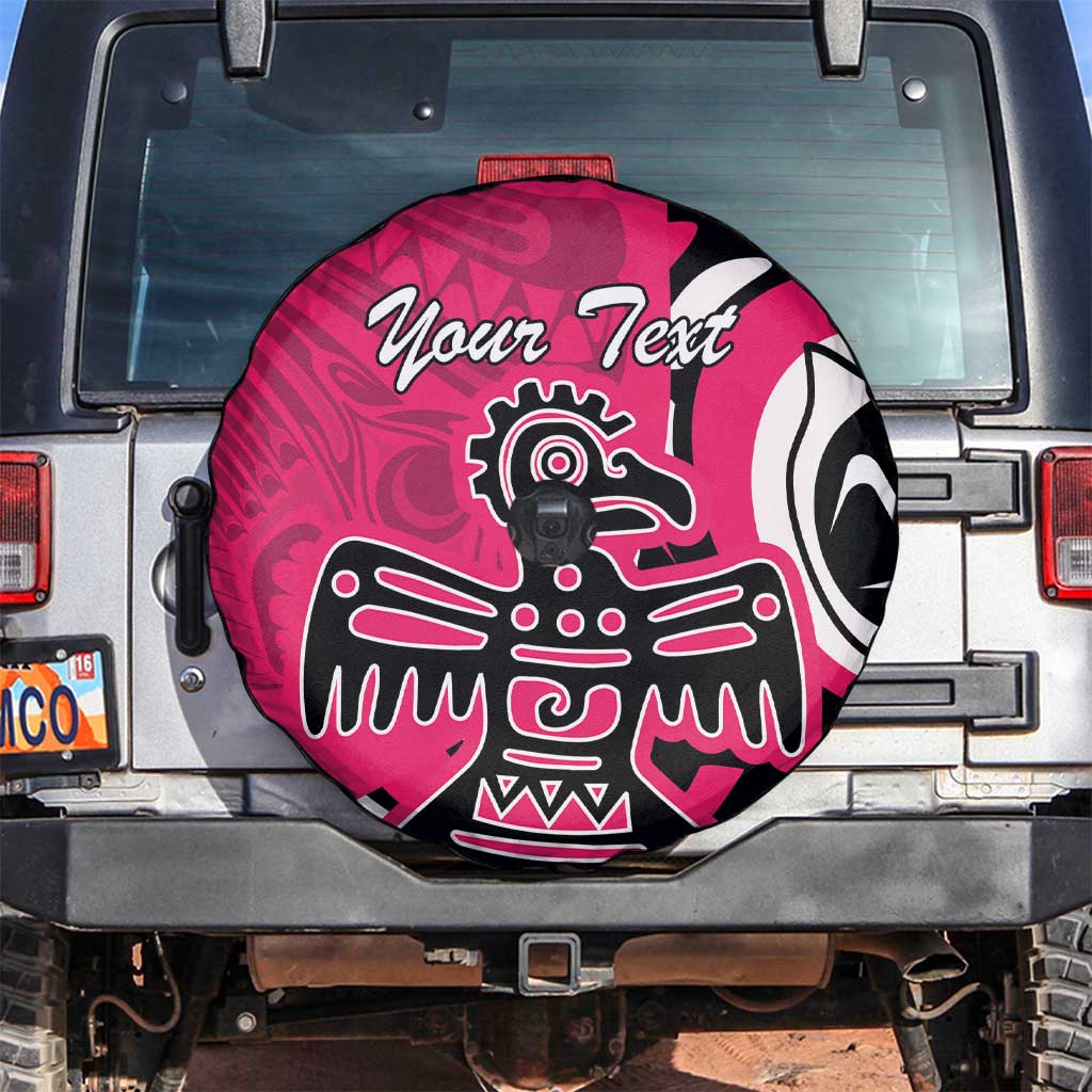 Personalized Canada Haida Eagle Spare Tire Cover Pink Style