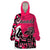 Personalized Canada Haida Eagle Wearable Blanket Hoodie Pink Style