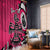 Personalized Canada Haida Eagle Window Curtain Pink Style