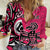 Personalized Canada Haida Eagle Women Casual Shirt Pink Style - Wonder Print Shop