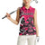 Personalized Canada Haida Eagle Women Sleeveless Polo Shirt Pink Style