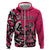 Personalized Canada Haida Eagle Zip Hoodie Pink Style