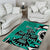 Personalized Canada Haida Eagle Area Rug Turquoise Style - Wonder Print Shop