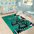 Personalized Canada Haida Eagle Area Rug Turquoise Style - Wonder Print Shop