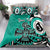 Personalized Canada Haida Eagle Bedding Set Turquoise Style - Wonder Print Shop