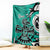 Personalized Canada Haida Eagle Blanket Turquoise Style