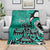 Personalized Canada Haida Eagle Blanket Turquoise Style