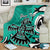 Personalized Canada Haida Eagle Blanket Turquoise Style