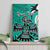 Personalized Canada Haida Eagle Canvas Wall Art Turquoise Style - Wonder Print Shop