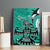 Personalized Canada Haida Eagle Canvas Wall Art Turquoise Style - Wonder Print Shop