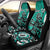 Personalized Canada Haida Eagle Car Seat Cover Turquoise Style - Wonder Print Shop