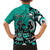 Personalized Canada Haida Eagle Family Matching Long Sleeve Bodycon Dress and Hawaiian Shirt Turquoise Style - Wonder Print Shop