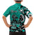 Personalized Canada Haida Eagle Family Matching Mermaid Dress and Hawaiian Shirt Turquoise Style - Wonder Print Shop